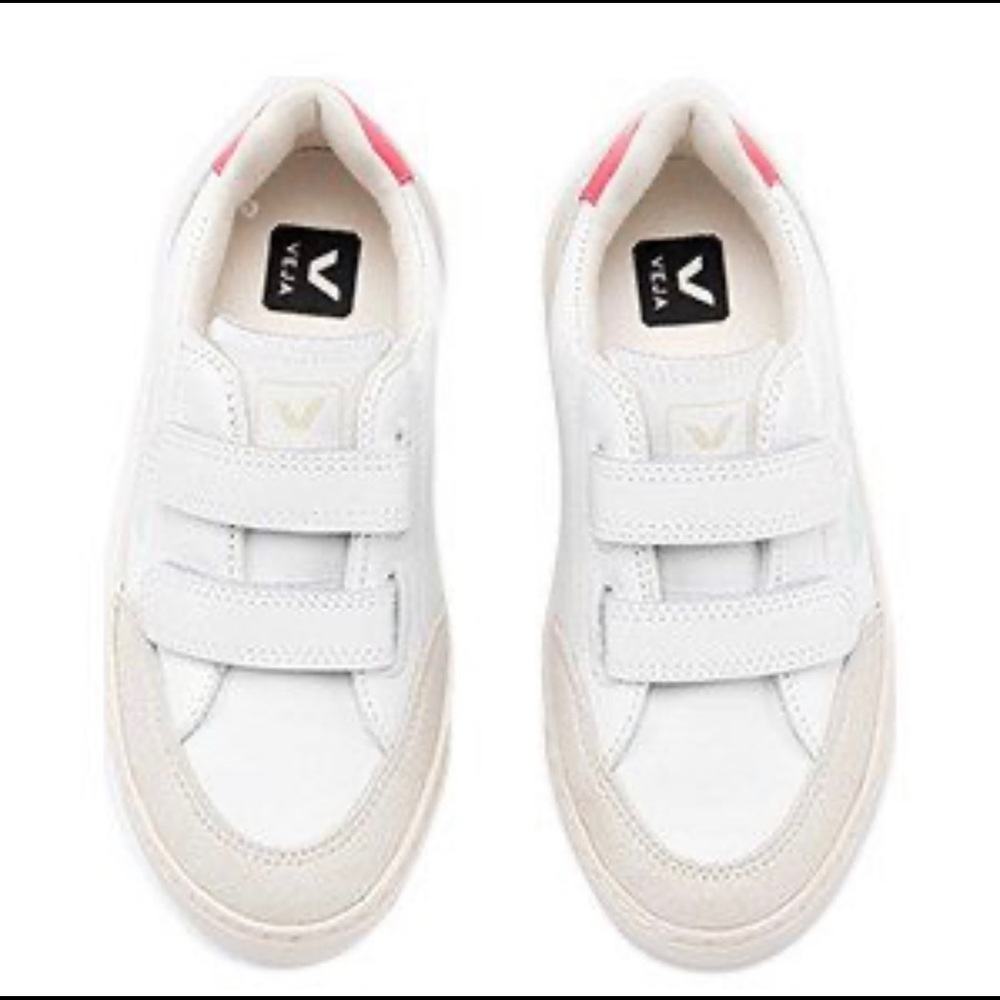 Veja Leather Sneakers, Mint and Red
